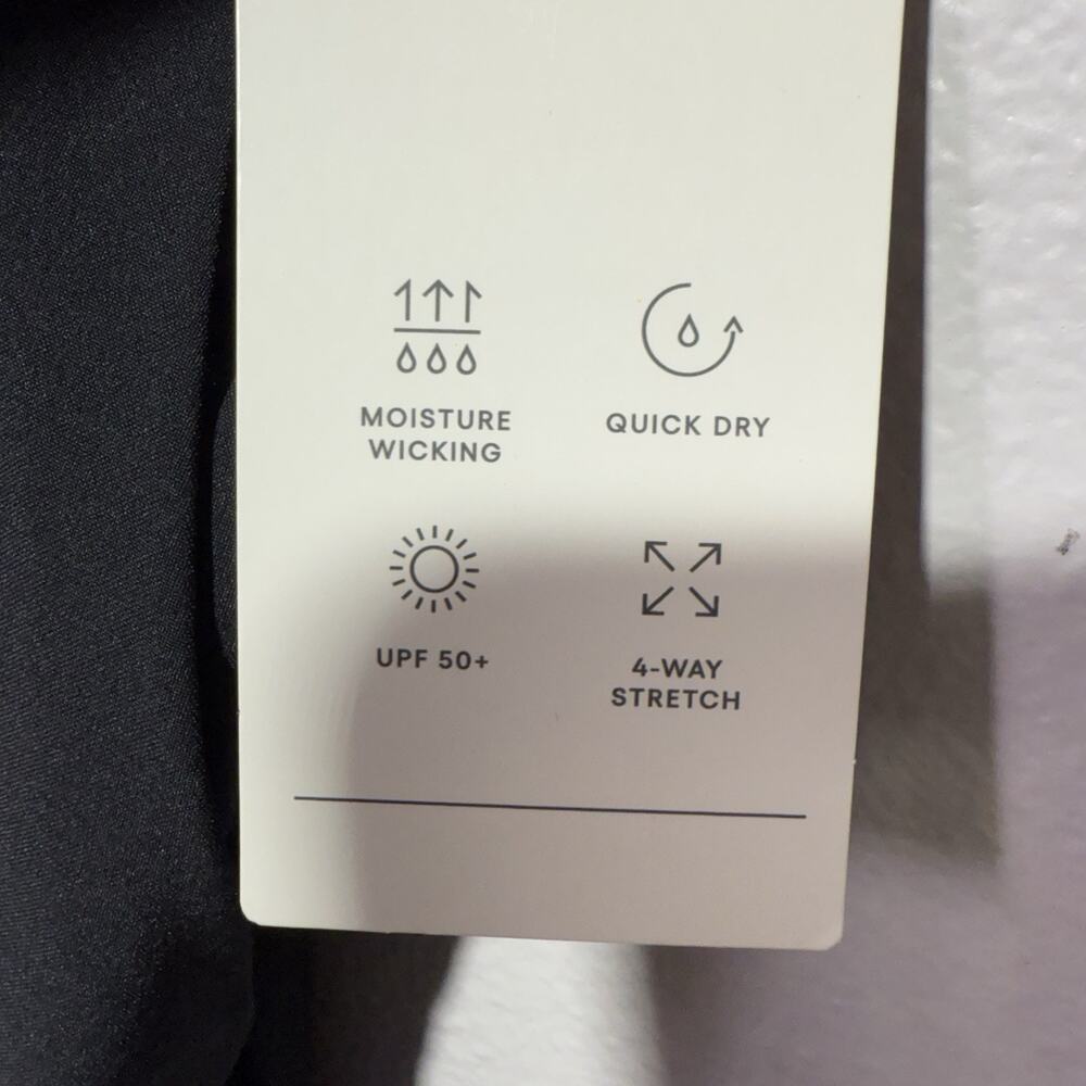 All in Motion Women’s XXL Black Woven Wide Leg Pants Loose Fit Drawstring Waist - Picture 8 of 10